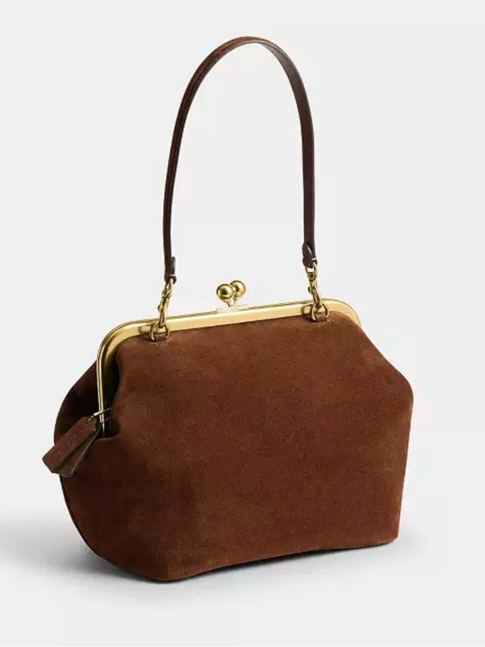 Kisslock Frame Bag 27 Brass/Warm Brown - Picture 2 of 12